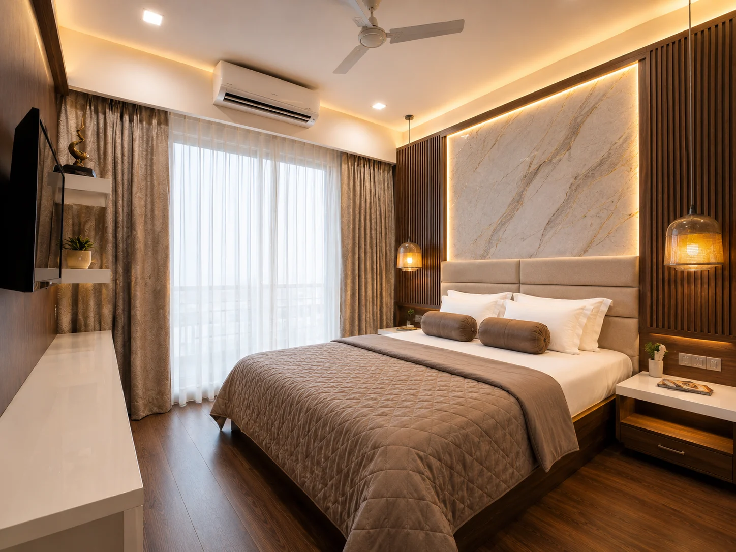 Marble Accent Bedroom