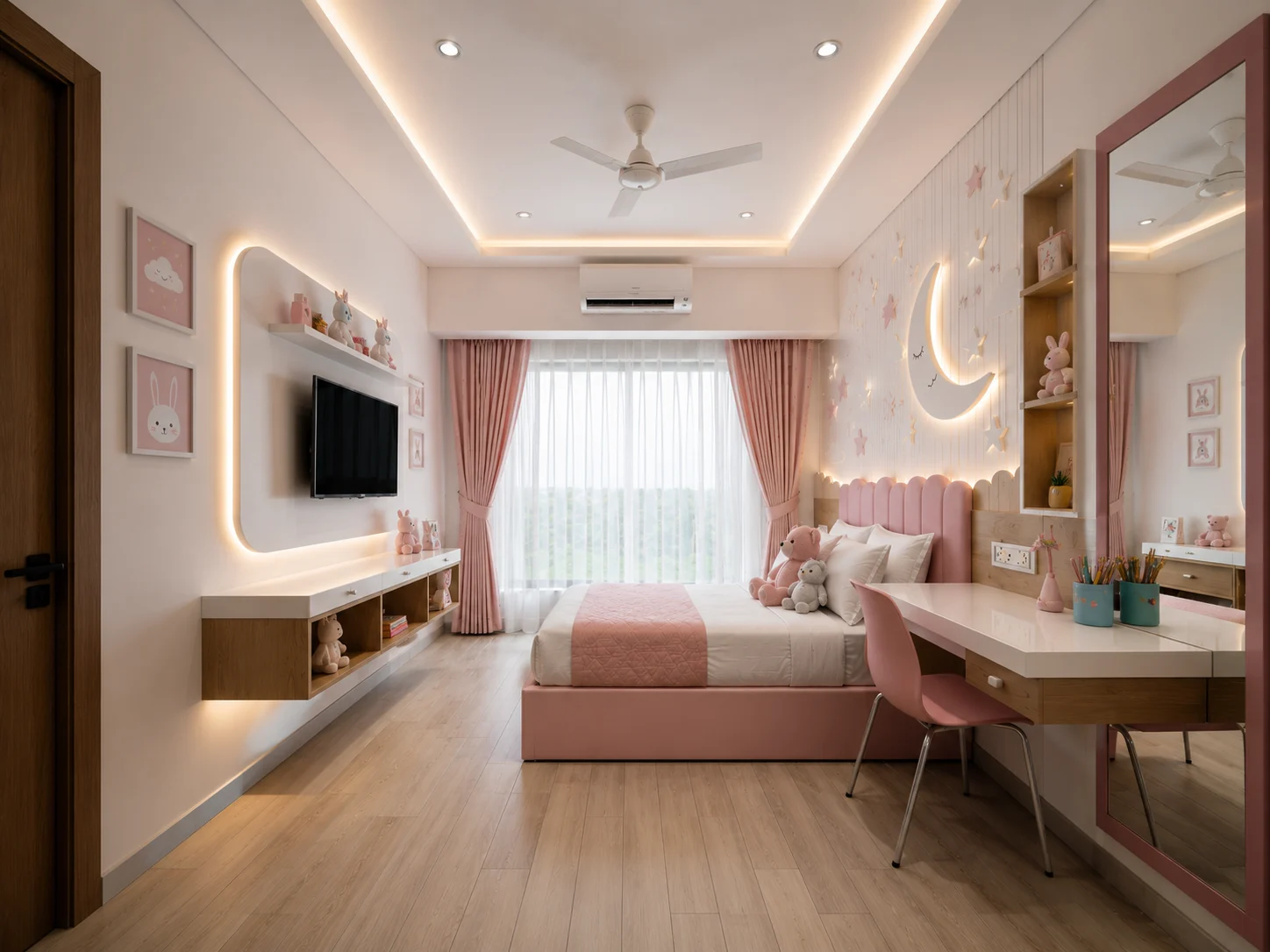 Pink Princess Kids Room